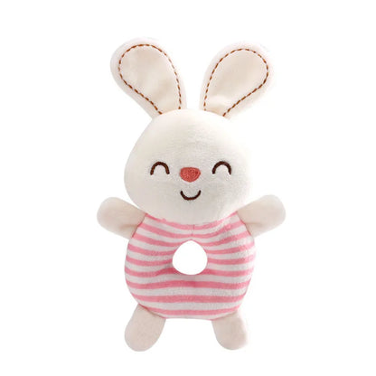 Plush Baby Rattle Toy – Soft Animal Hand Ring for Newborns